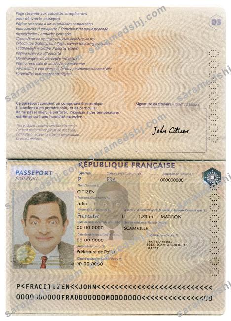 France passport version 2